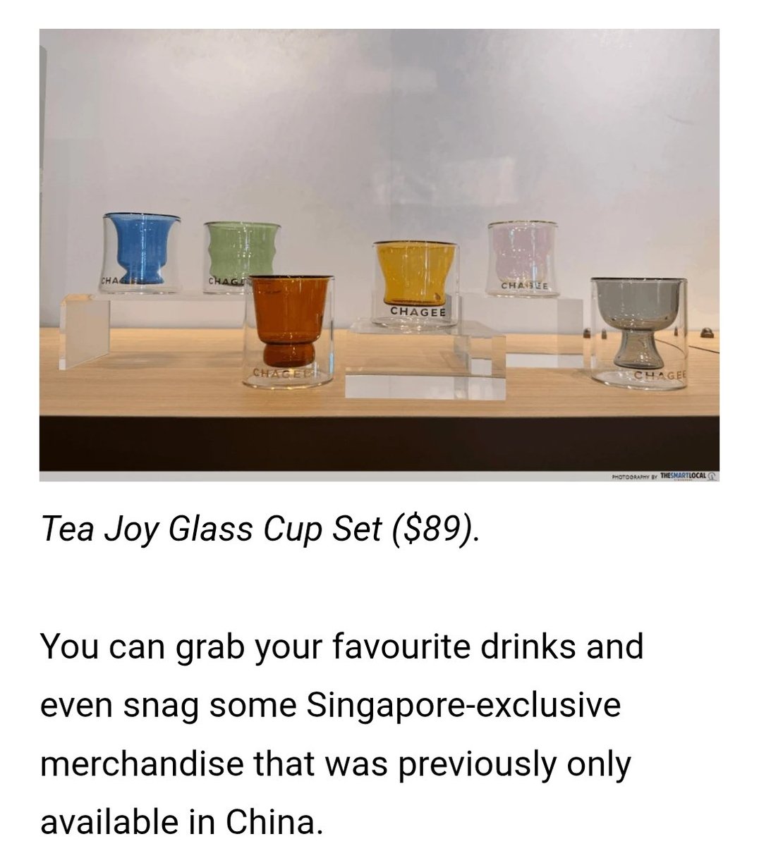 The Chagee tea set Taiga bought during sutotube 😊 So I can buy this at ...