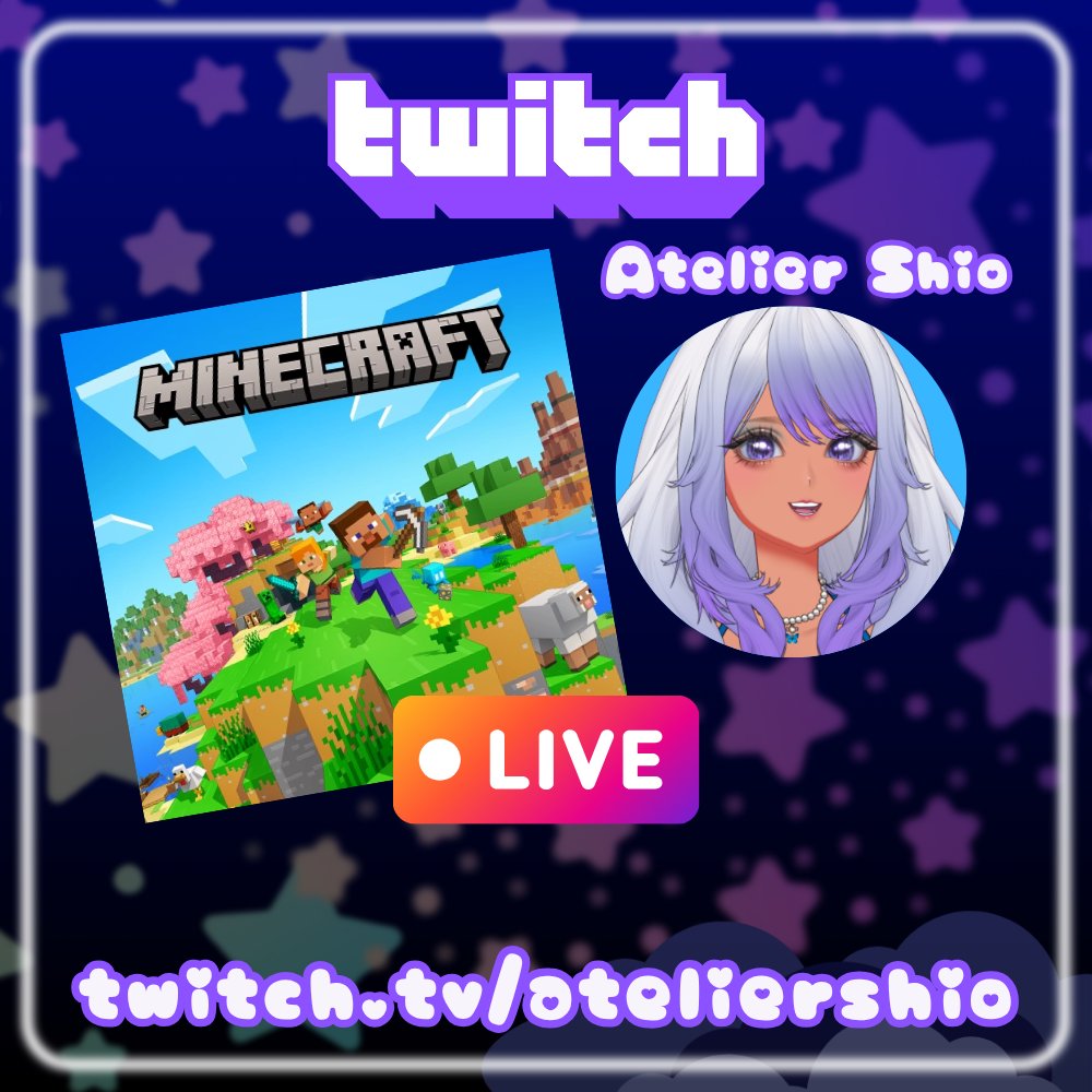 AtelierShioVT's tweet photo. Playing some Minecraft today! https://t.co/btat9FoqQY