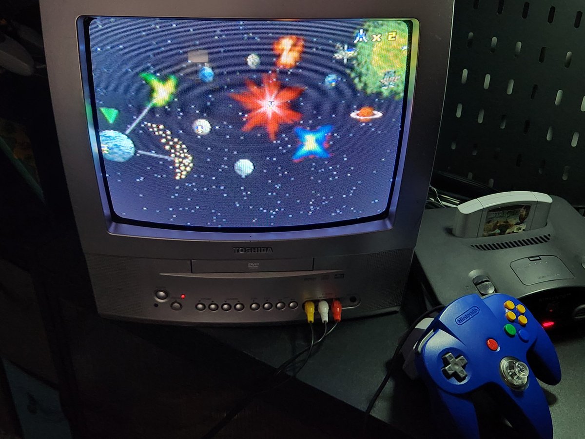 //I started going for medals in Star Fox 64 today since I've never 100%ed the game before and I already have 6! I know once I get them all, I have to do it again on expert mode, so that'll be interesting. It's so much snappier playing on original hardware with a CRT than on NSO.