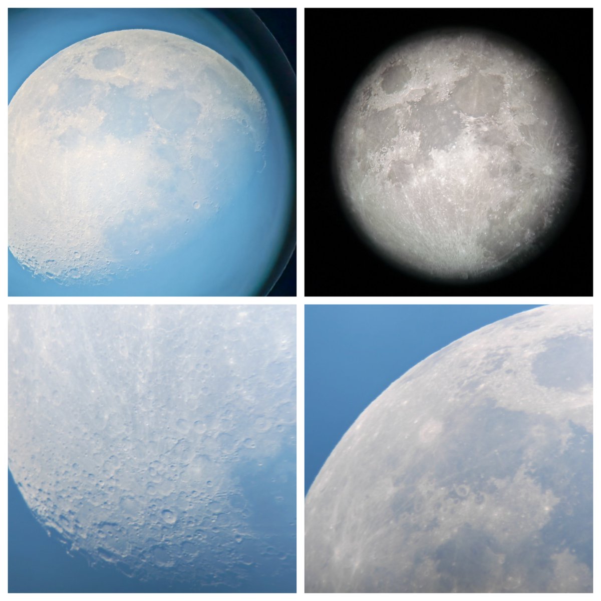 FrenchRoos's tweet photo. @ufotinik merci pour ton super Live. Pour l occasion je te partage quelques photos de jour et de nuit de la lune que j ai fait cette semaine https://t.co/Qtkmwgce59