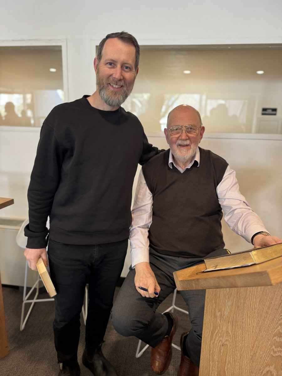 RMattBoyd's tweet photo. I had the privilege of meeting N.T. Wright during my digital lent fast. Such an honor and privilege, and he helped tremendously with my Easter sermon prep! https://t.co/qLNbGU5XeW