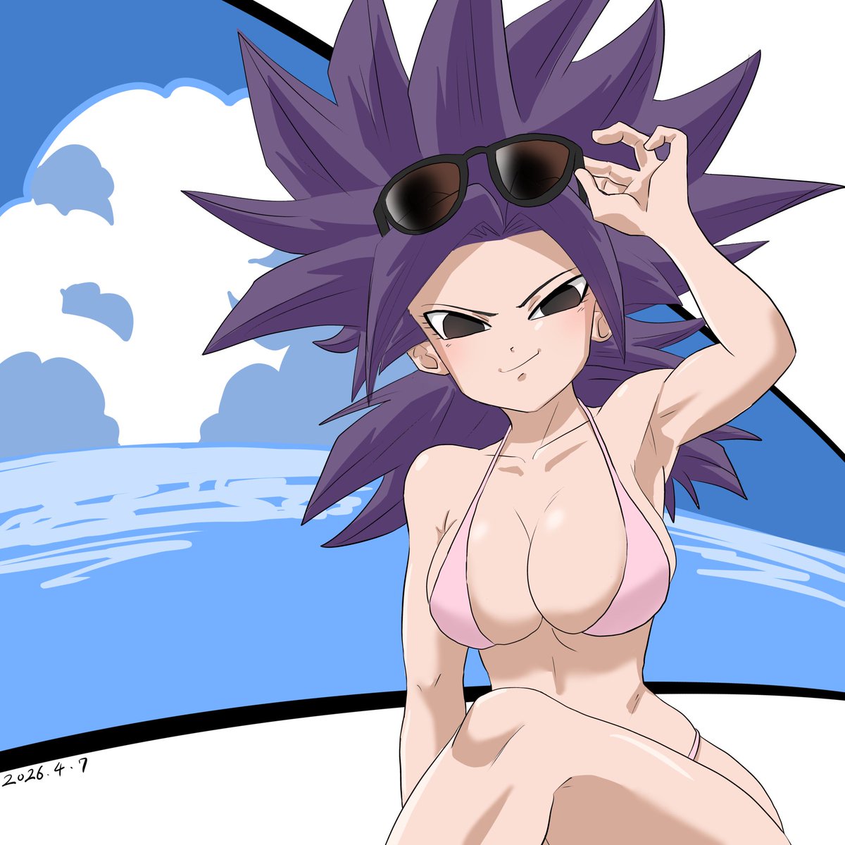 kakoi_66's tweet photo. 早朝お絵描き
カリフラ　👙

色塗る前のが個人的に好き https://t.co/7TK7Swb3Pk