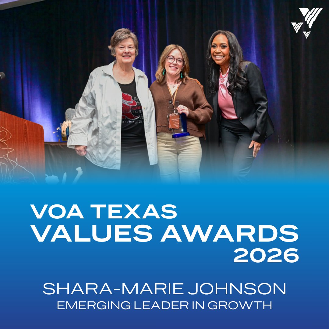 Congratulations to Shara-Marie Johnson from the Housing Management, our Emerging Leader in Growth! Her innovation and energy are shaping the future of VOA Texas.

#VOATexas #EmergingLeaderinGrowth #Values