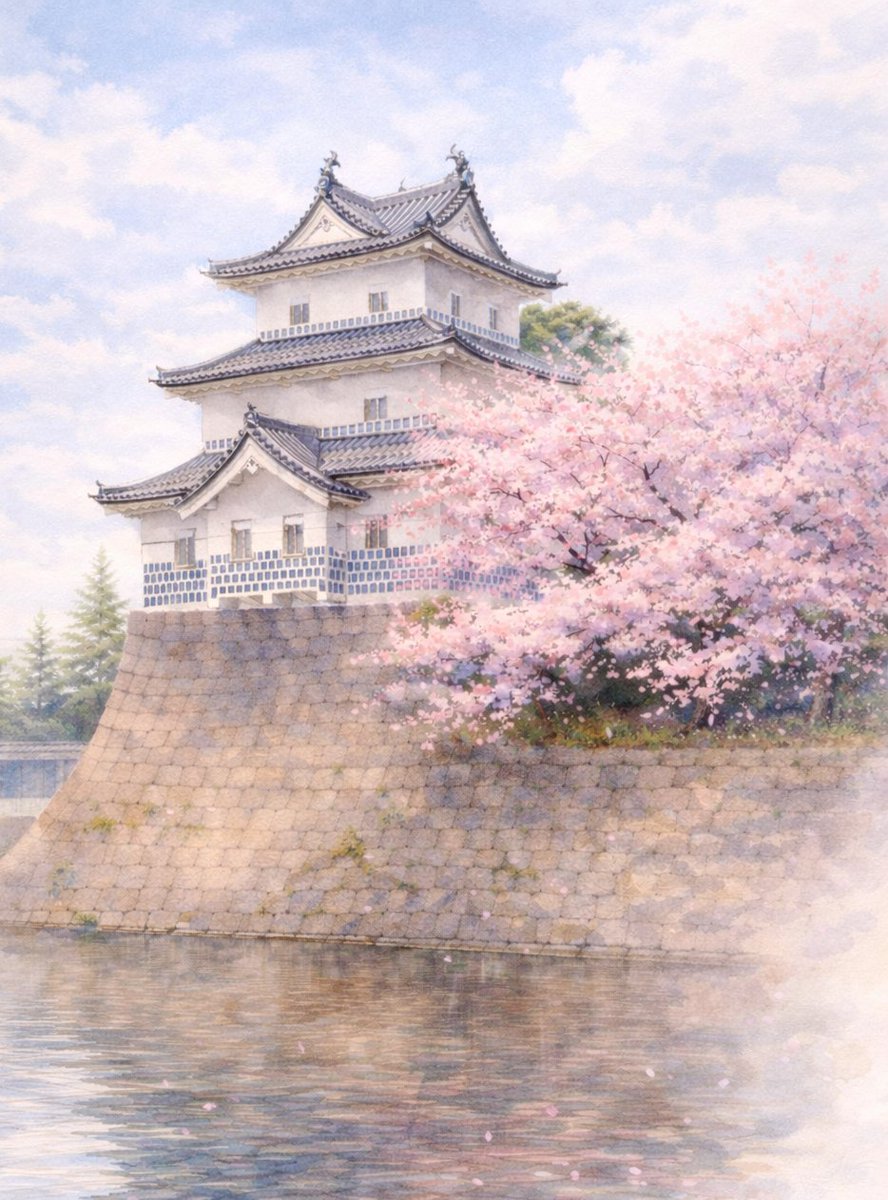 城のある風景 tweet media