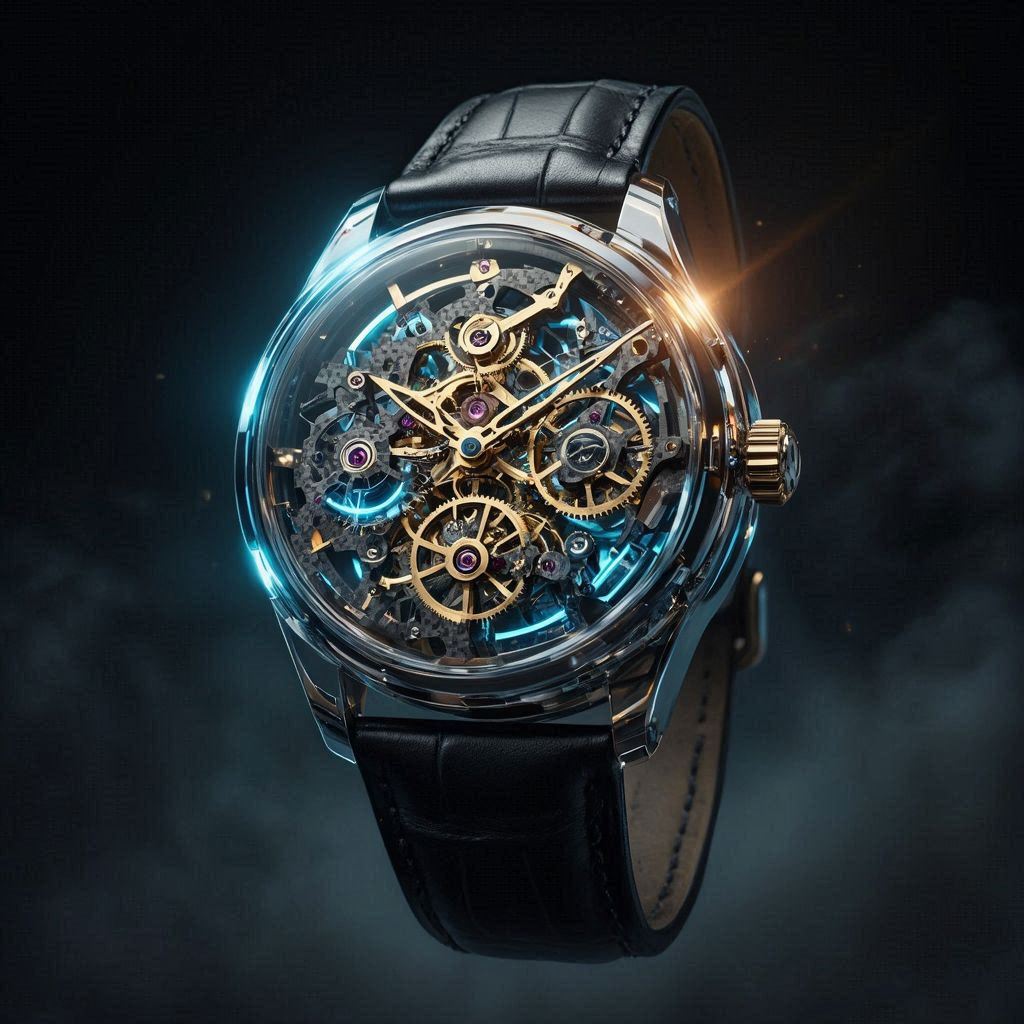 yaya668311's tweet photo. Luxury Cyberpunk Watches. ⌚💎
Ultra-detailed skeleton mechanics meets sapphire crystal elegance. 8K photorealistic product design.
🔗 Shop the Prompt: https://t.co/EcbjUXWIHV
#Cyberpunk #SkeletonWatch #DALL·E3 #PromptBase #AIArt https://t.co/iI8d2Oi75k