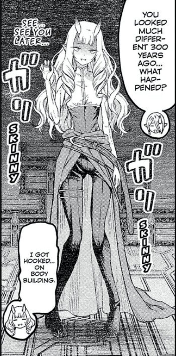 officialwheyfu's tweet image. Local Demon King gets bored, decides to take up bodybuilding to pass the time.