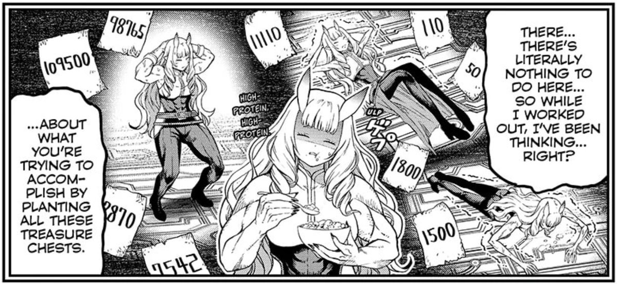 officialwheyfu's tweet image. Local Demon King gets bored, decides to take up bodybuilding to pass the time.