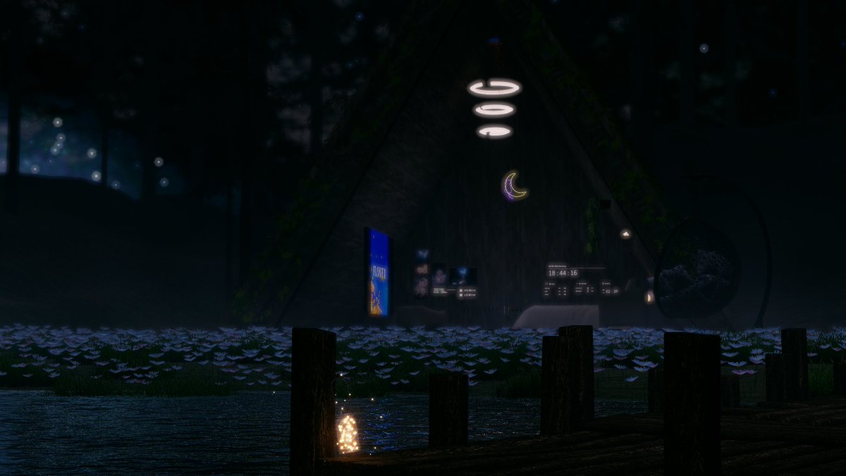 Starlit Canopy
By: 민소담_

#VRChat 
#VRChat_world紹介 
#VRChatPhotography 
#VRChatワールド紹介