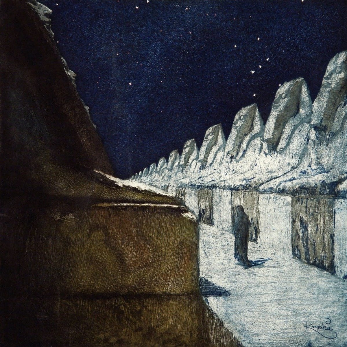artenpedia's tweet photo. The Way of Silence II by František Kupka (1903) https://t.co/t1Vy0VkluB