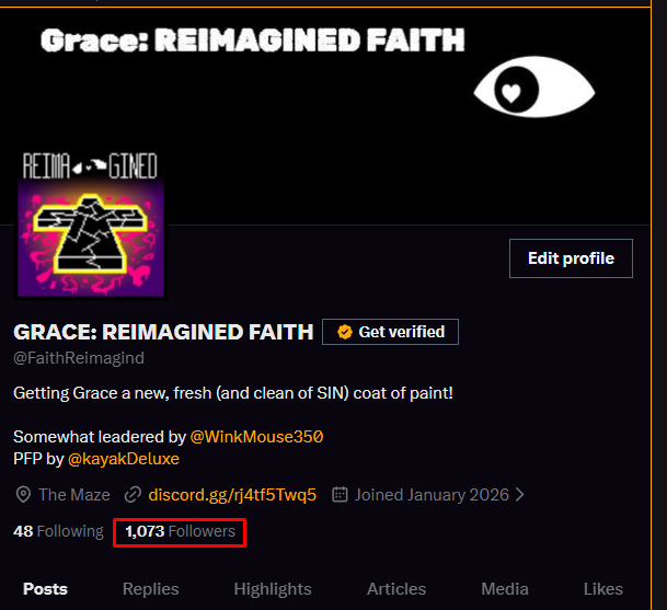 GRACE: REIMAGINED FAITH tweet media