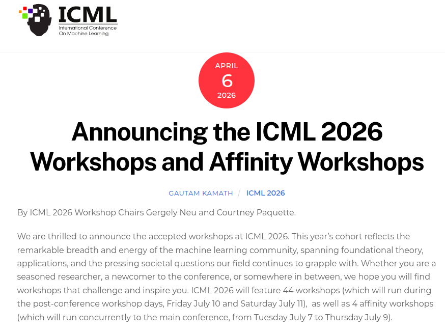 ICML Conference tweet media