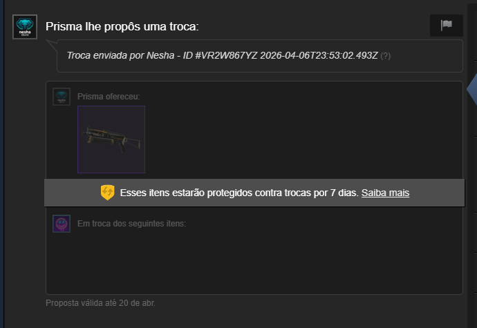 ph_raphael's tweet photo. Valeu @fasconcelos_  por fortalecer com o giftcard do melhor site para compra e upgrade de skins a @Neshastore https://t.co/ApwX2QIBop
