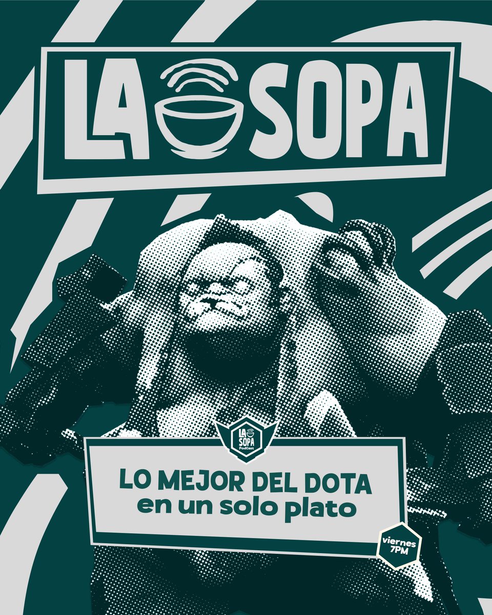 miike_mk's tweet photo. 🔥Branding 2026 que desenvolvi para o podcast LA SOPA Podcast, focado no Dota 2.
A identidade une uma tigela de sopa com sinais de transmissão, representando conversa, conexão e alcance.
#branding #designgrafico #dota2 #identidadevisual https://t.co/b3gJunqanM
