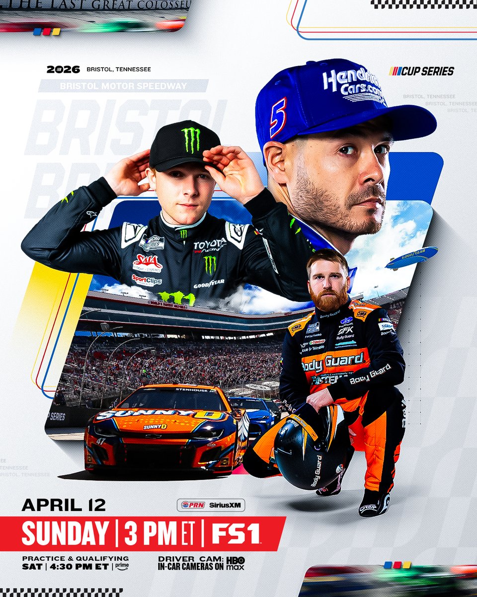 Back in action at <a href="/ItsBristolBaby/">Bristol Motor Speedway</a>.