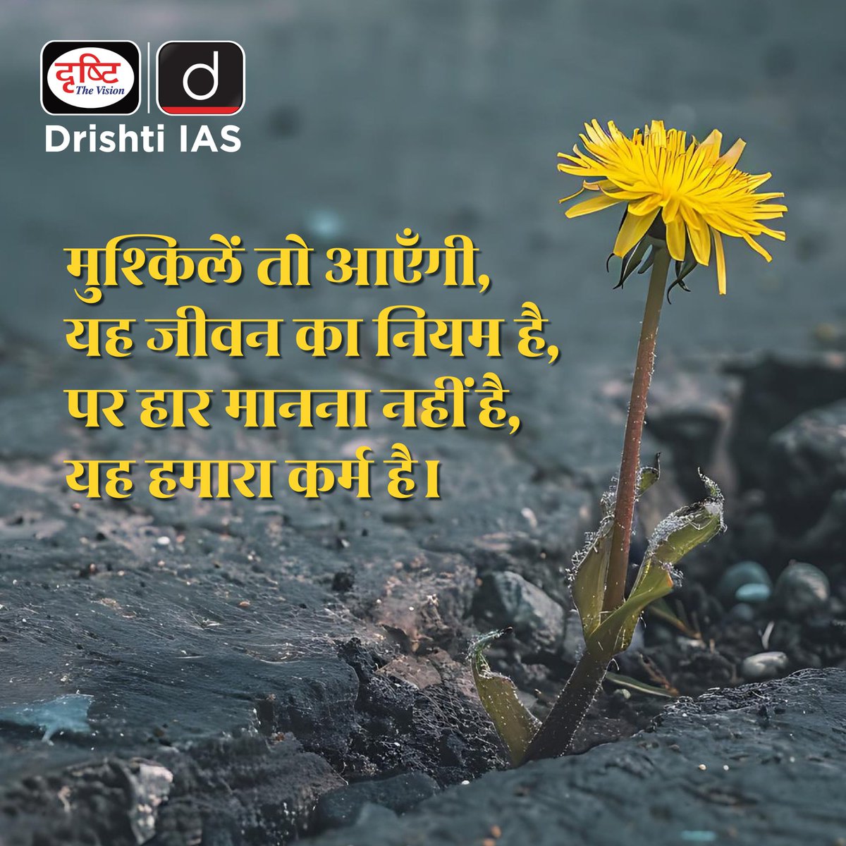 drishtiias's tweet image. सफलता उन्हीं को मिलती है जो हर चुनौती में अवसर देखते हैं।
.
#MorningMotivation #StayFocused #KeepGoing #SuccessMindset #DailyInspiration