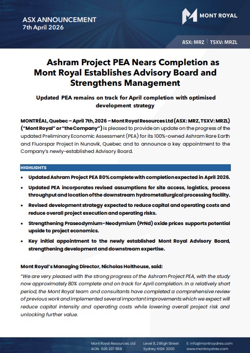 Mont Royal Resources tweet media