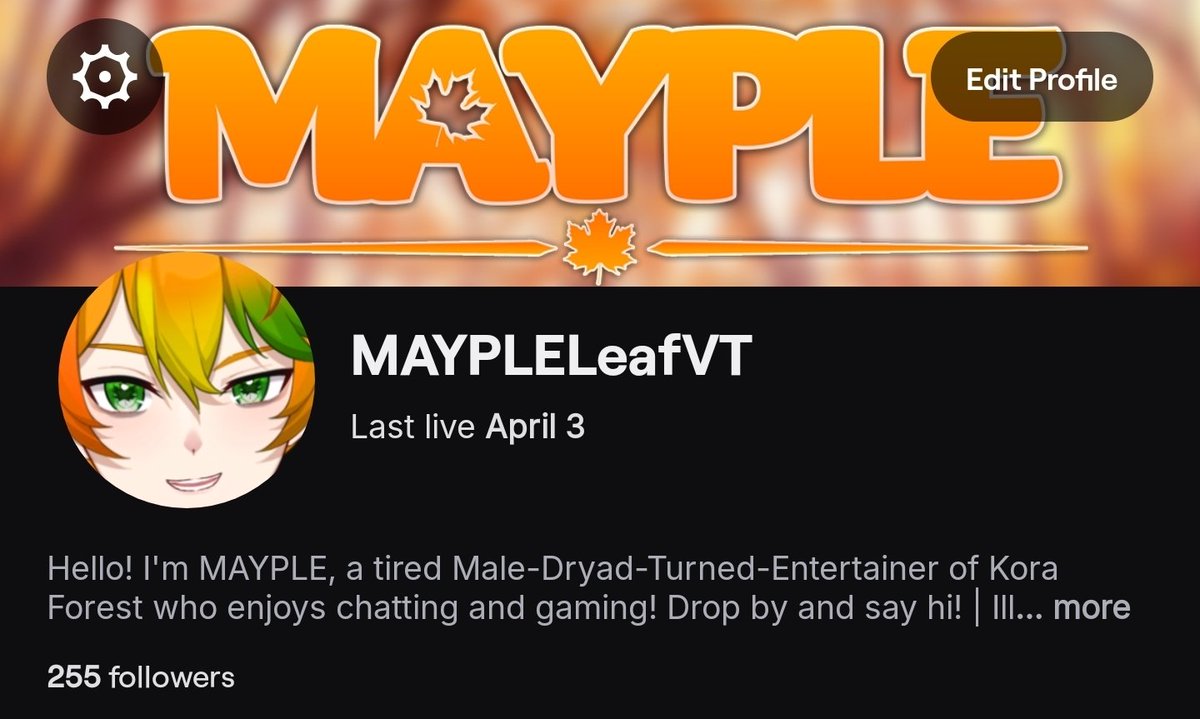 MAYPLE 🍁🎸 | Male VTuber tweet media