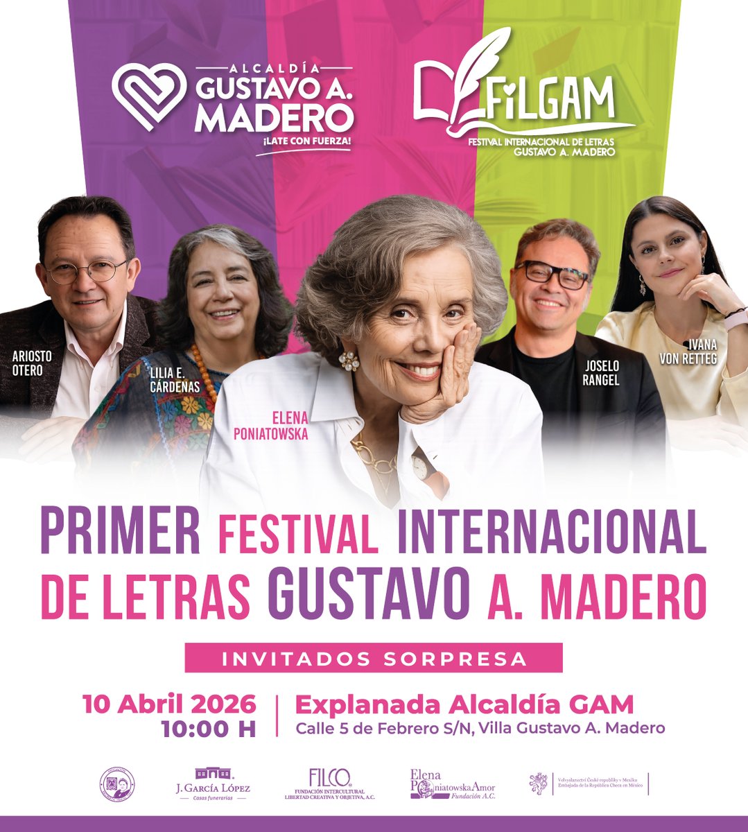 TuAlcaldiaGAM's tweet photo. ✨📚El Primer Festival Internacional de Letras #FILGAM llega con invitados especiales y sorpresas que no te vas a querer perder 👀💜
Grandes voces de la literatura están por revelarse en un encuentro que promete emoción, historias inolvidables y momentos únicos en familia. https://t.co/THiEBfHTTU