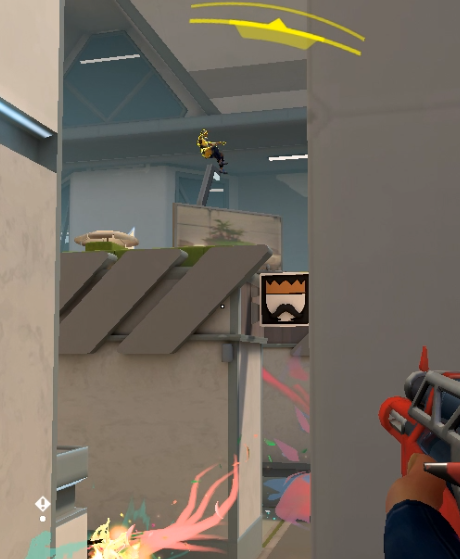 What is my teammate doing up there 😭