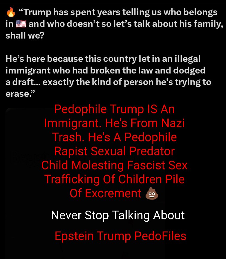MrSpiritsRaven's tweet photo. DO NOT STOP TALKING ABOUT THE EPSTEIN FILES.
#DoNotStopCallingTrumpPedophile
#DoNotStopTalkinAboutTheEpsteinTrumpFiles https://t.co/anVY2qhUeA