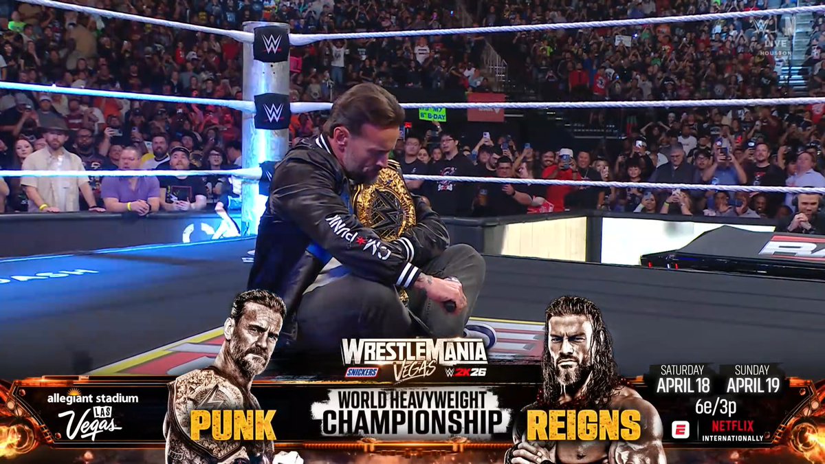 PraveVlogs's tweet image. CM PUNK KICKSOFF THE SHOW 👀 AND HE IS ANGRY🔥|  RAW ON NETFLIX 2026 APR 06  🔥

#WWERaw #RawOnNetflix #WWE #WWEonNetflix #MondayNightRaw #RomanReigns #TribalChief #OTC #CMPunk #WrestleMania #ProWrestling #WWEUniverse