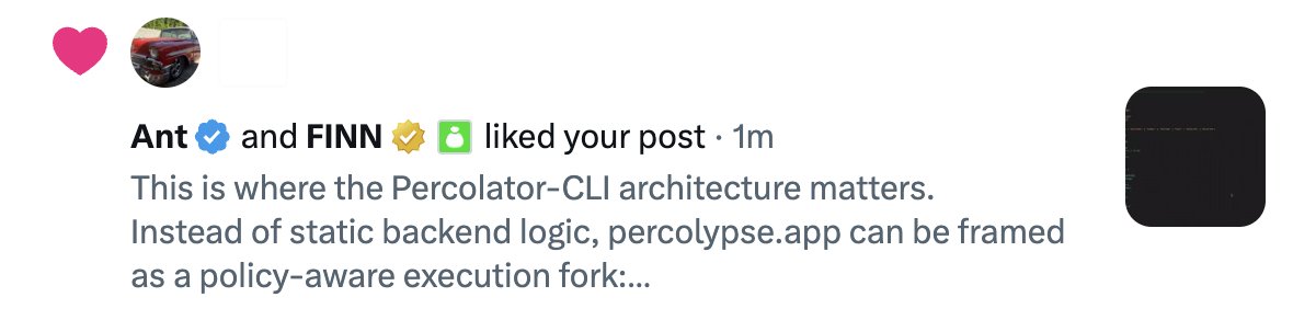 Percolypse tweet media