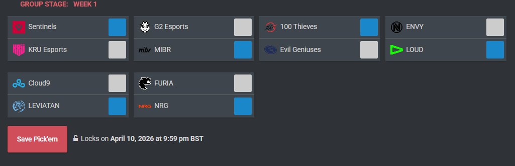 VCT Scrims tweet media