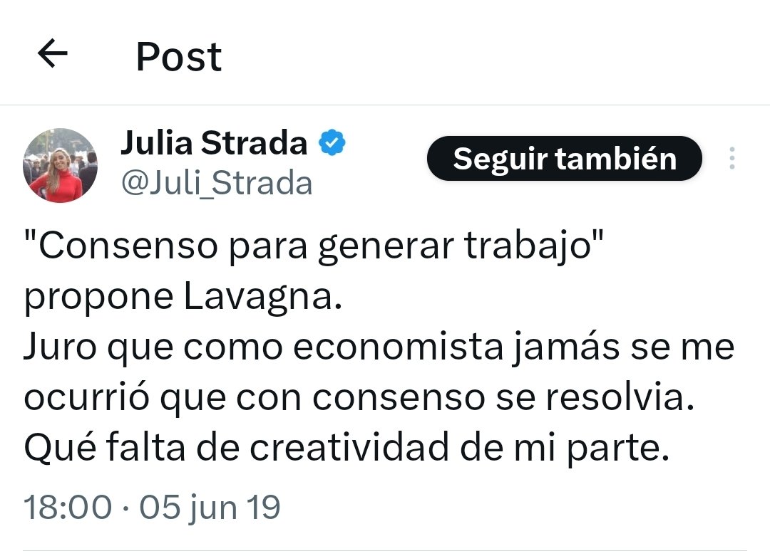 <a href="/Juli_Strada/">Julia Strada</a> Dale, Juli. Pero primero mostrame tu titulo de economista.