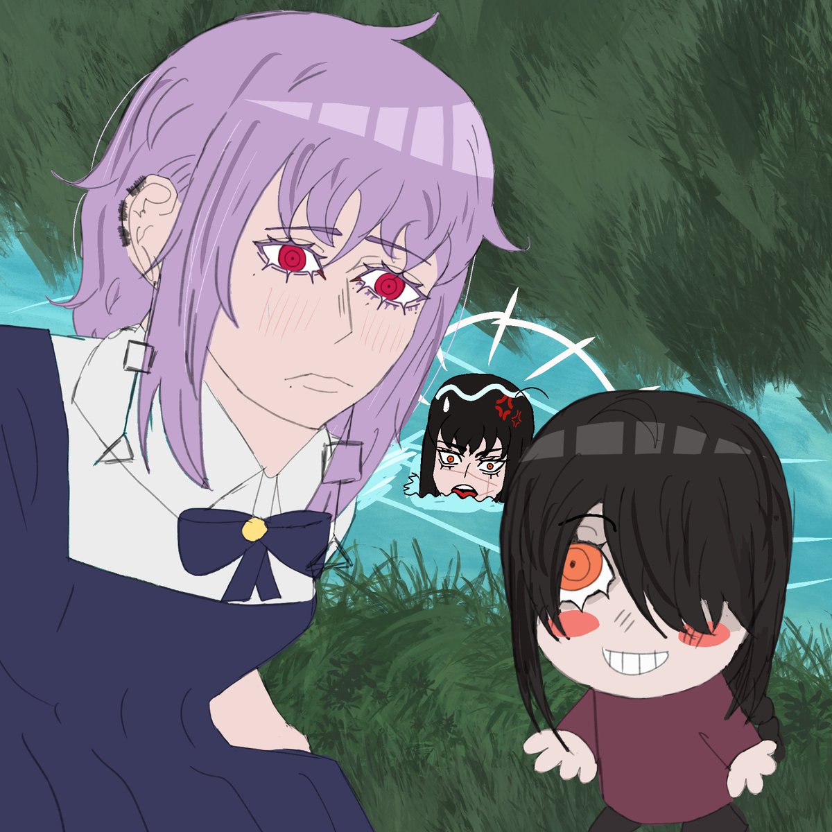Leccy_rb's tweet photo. Nayuta, lil d and yoru on a walk (was too lazy to shade and render ngl)

#smallartist #artmoots https://t.co/6pj1CalPMR