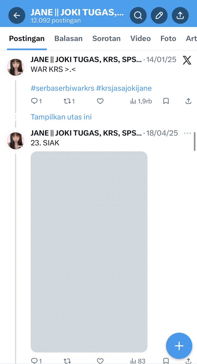 janee | fsr on wa | olah data, krs, tugas ^^ tweet media