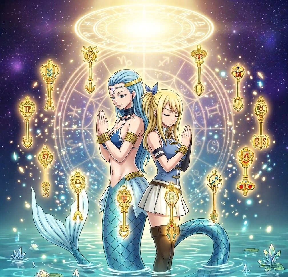 Lucy_StarHeart's tweet photo. The unbreakable bond between a Celestial Wizard and her spirits. 🌟💧✨
Guided by the stars, Lucy and Aquarius share a divine moment surrounded by the power of the Zodiac. 🗝️🌌
#FairyTail #LucyHeartfilia #Aquarius #CelestialMagic #AnimeArt #Zodiac #zodiacsigns https://t.co/2SKWMOmiyg
