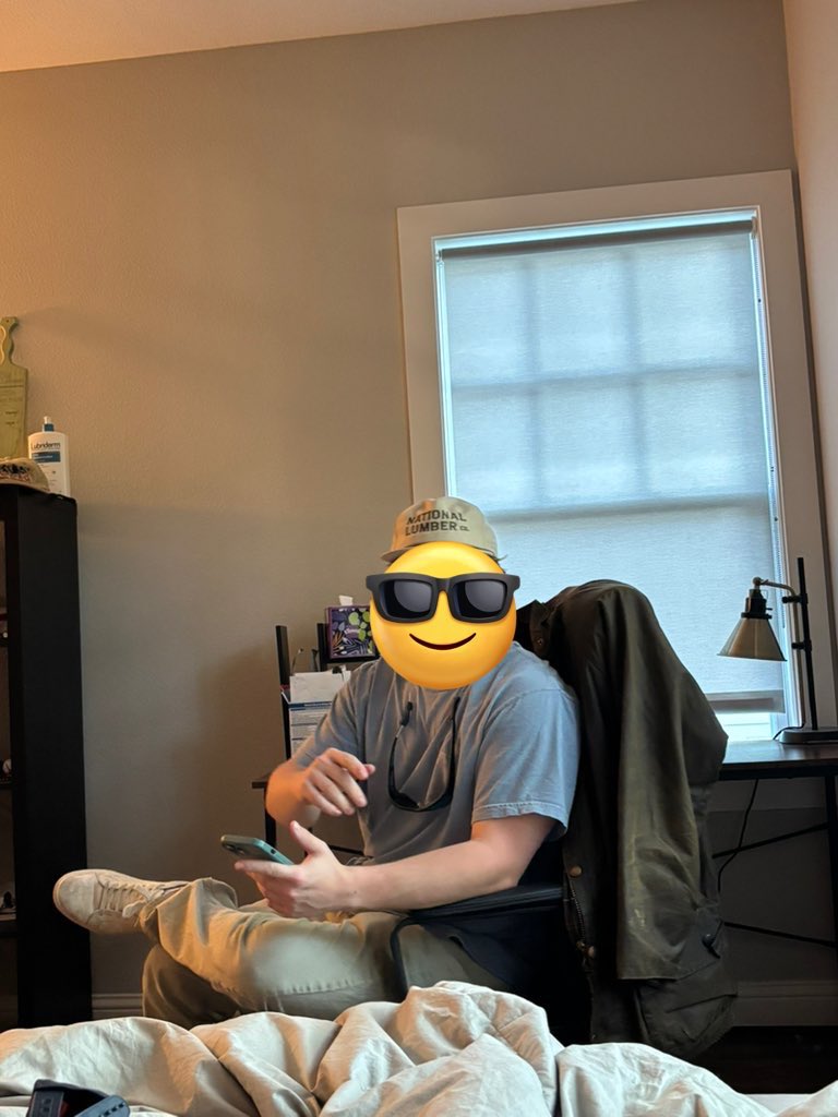 “Dude, a black cat crossed the street on my way over here. It’s UConn ML tn” 

(Michigan would win him the fraternity pool)