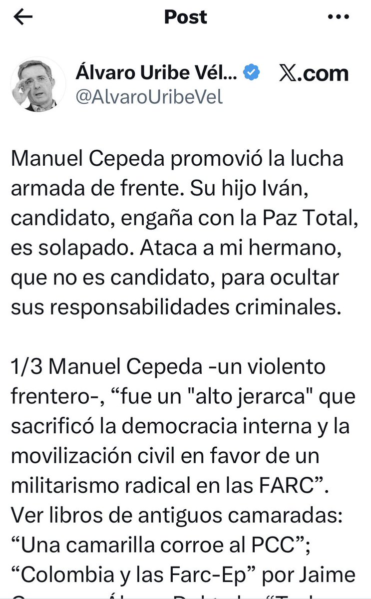 Iván Cepeda Castro tweet media
