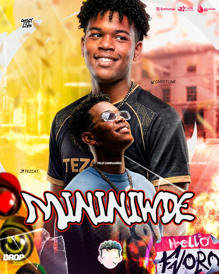 saidf_rz's tweet photo. Desde las oficinas sin agua de @Gh0stlineBrand hoy le deseamos un Feliz cumpleaños al jugador que más usamos de modelo en la líneas graficas 

 Y por parte de @TezcatGaming, te deseamos un feliz cumpleaños  @mininiwde

Al jugador con más flow del equipo 🤘🏽🥳 https://t.co/RYvlCOFQC4