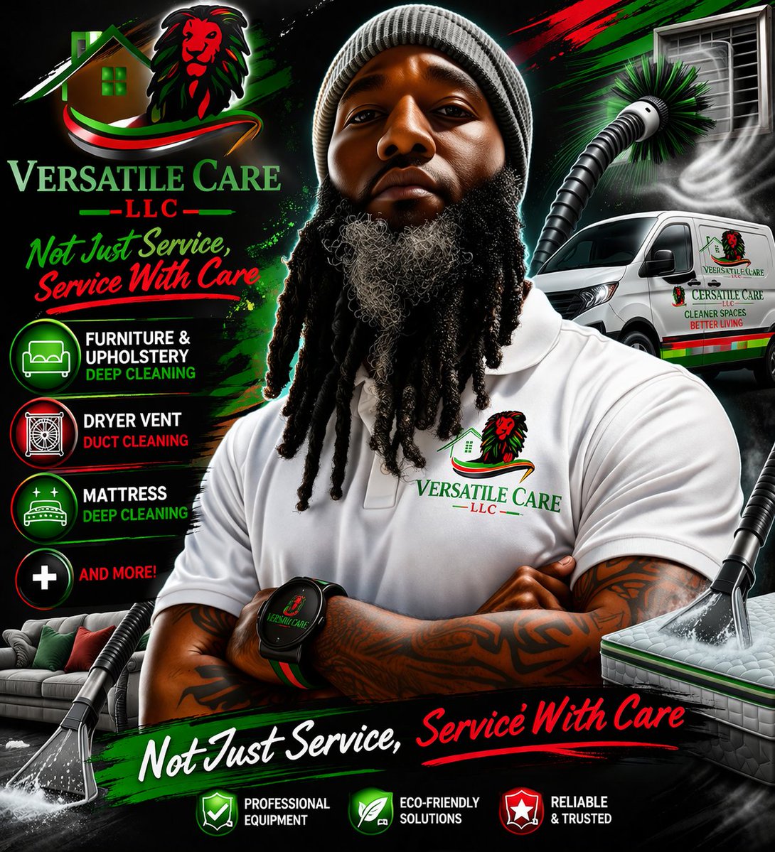 If you're in Charleston and need some cleaning done, hit my cousin up