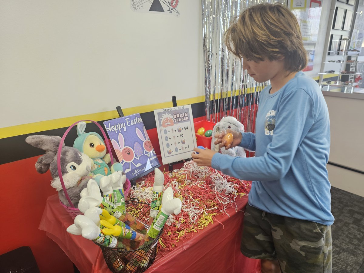 MathSoEscondido's tweet image. We had an egg-cellent time celebrating Easter at Mathnasium of South Escondido! 🐣✨ From hatching math challenges to winning cuddly bunnies, our students cracked the code and had a blast.#EasterMath #MathFun #Mathnasium #SouthEscondido #STEM #KidsActivities #FamilyFun