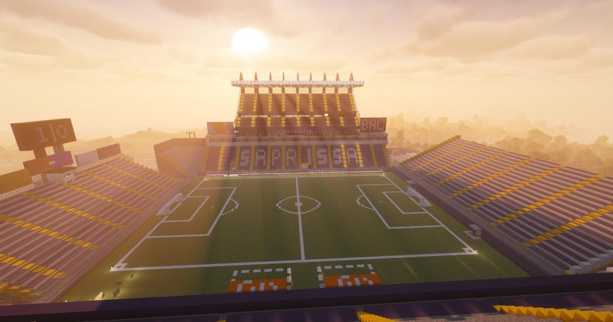 Hace unos días volví a retomar lo del estadio,  así es como lo llevo.