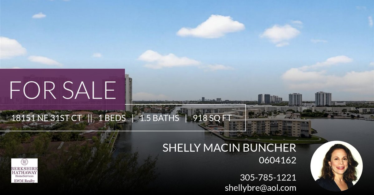 shellmb's tweet photo. Are you looking for a home in the Aventura area? If so, check out this listing before it's gone! Give me a call at 305-785-1221 for more information.

SHELLY MACIN BUNCHER
REALTOR® &amp; GUARDIAN AD LITEM
MOBILE 305.785.1221
EMAIL ... https://t.co/Ah0RYltQRs https://t.co/JverAsyc9l