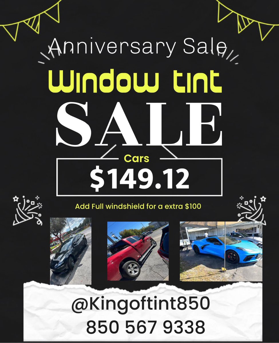 My 12th year Business anniversary is April 12th 🥳🥳In honor of that I’m doing my next 12 slots for only $149.12 must be deposit ready these slots will sell fast. Text “ Sale”  to (850) 567 9338