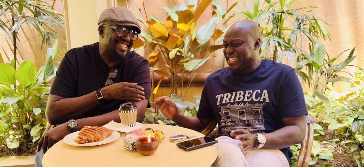Grabbed a bite yesterday with my friend Hon. Fred Opolot. He used to do my job many years ago. Lots of good advice.