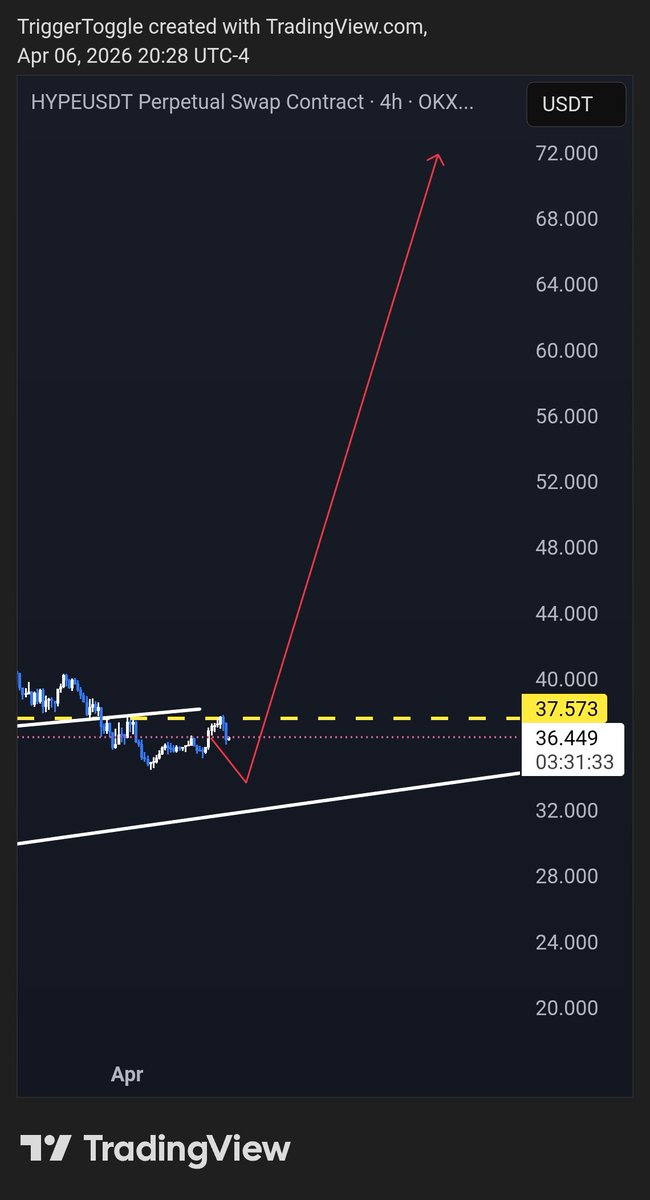TriggerToggle's tweet photo. Based on this analysis and if green plays out then here's how I expect this week continuing into next for 

$BTC $HYPE $TAO $ALGO https://t.co/jxmADL0ixa