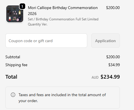 The will to keep my money is strong...
But my want for Mori Calliope merch is stronger.
