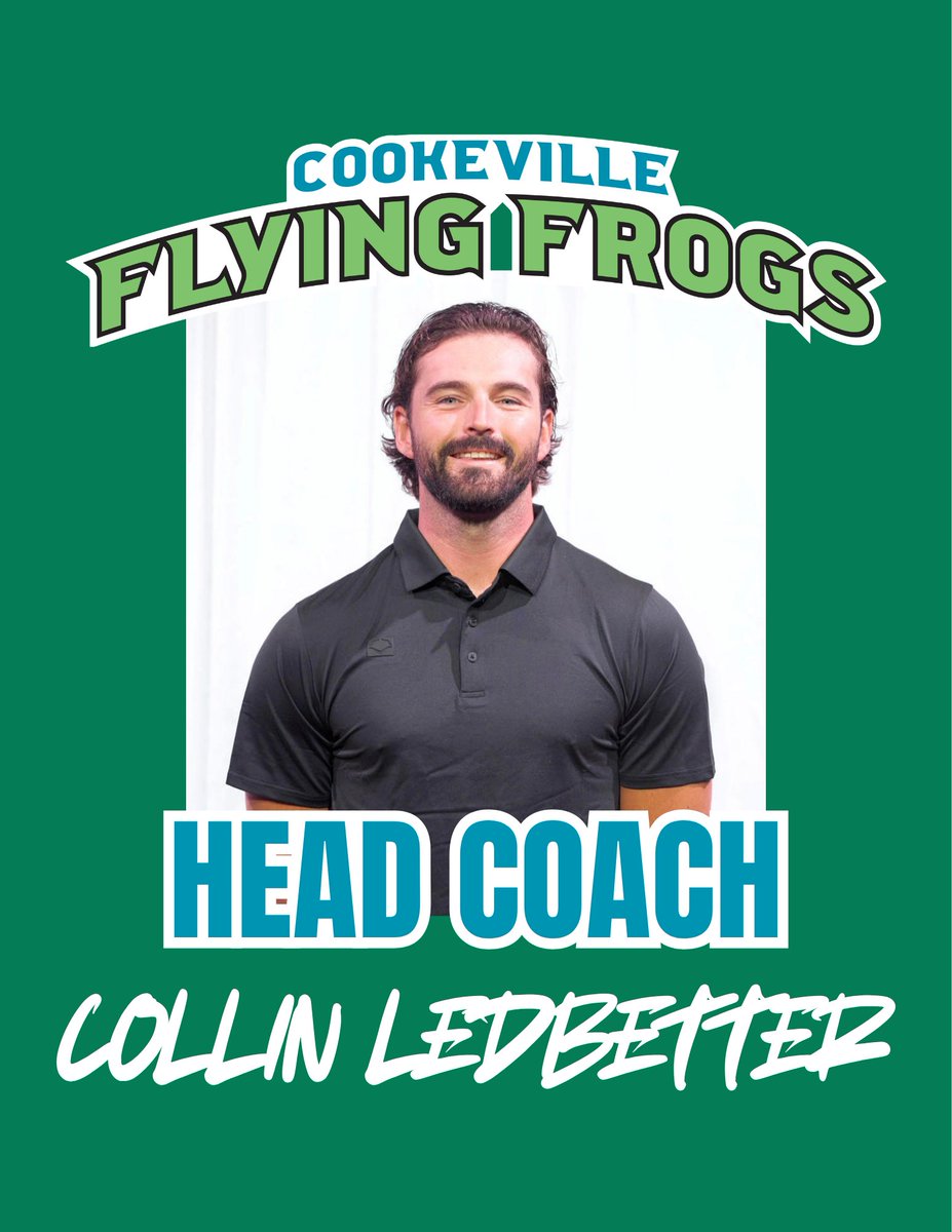theflyinfrogs's tweet photo. Cookeville, please help us welcome our Head Coach Collin Ledbetter!! 

“Representing the Cookeville Flying Frogs means providing a fun, family-friendly environment for both fans and players while competing at a high level,” said Ledbetter. Read more: https://t.co/DN0XJeXHq9 https://t.co/2mSIVeM7WH