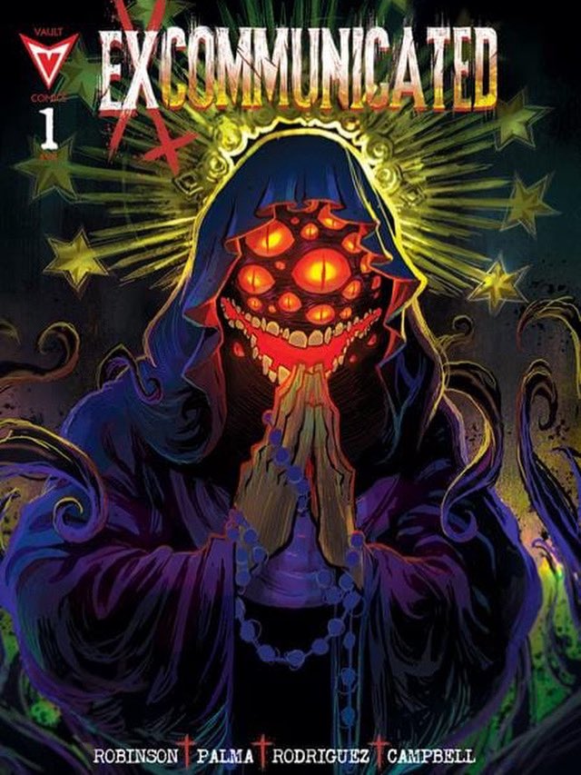 Flawless_Comics's tweet photo. What’s this ?! New new ? I'm always down for some @flaviano_arm art on a new series! This one is called Excommunicated from @thevaultcomics I'm definitely checking this one out for the PC! We got preorders for main cover A &amp; ratio variants set up on https://t.co/yigSkcs4Iy :) https://t.co/PXosinFSZh