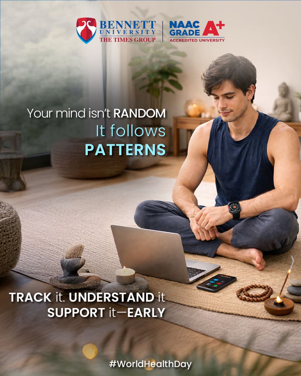 bennettuniv's tweet image. Advice is good. Evidence is better.

This #WorldHealthDay, track your health, build consistent habits, and stand with science.

#BennettUniversity #HealthyLiving #Fitness #Consistency #StandWithScience