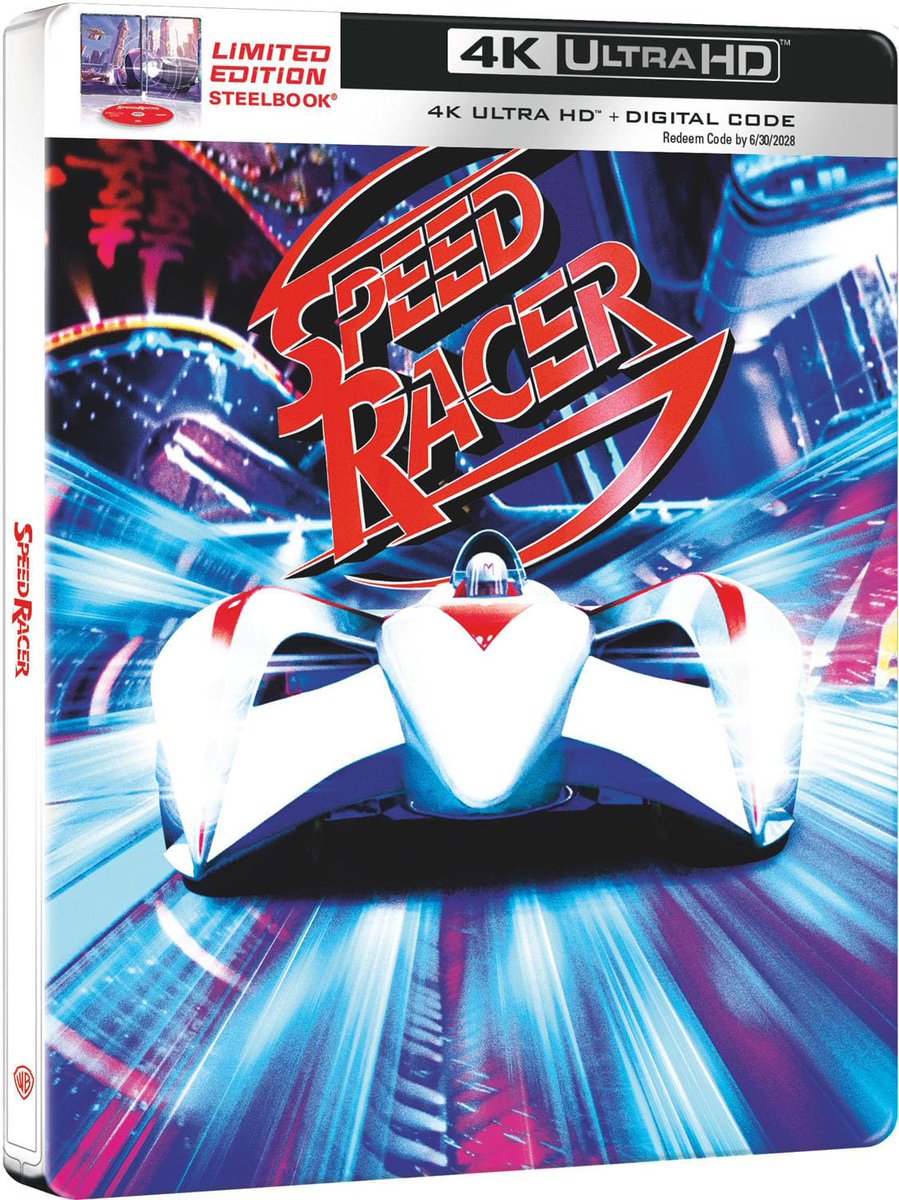 hdreport's tweet image. Here's the final artwork for the #SpeedRacer 4k Blu-ray/Digital SteelBook that's currently SOLD OUT on Amazon, GRUV, Target &amp;amp; Walmart.