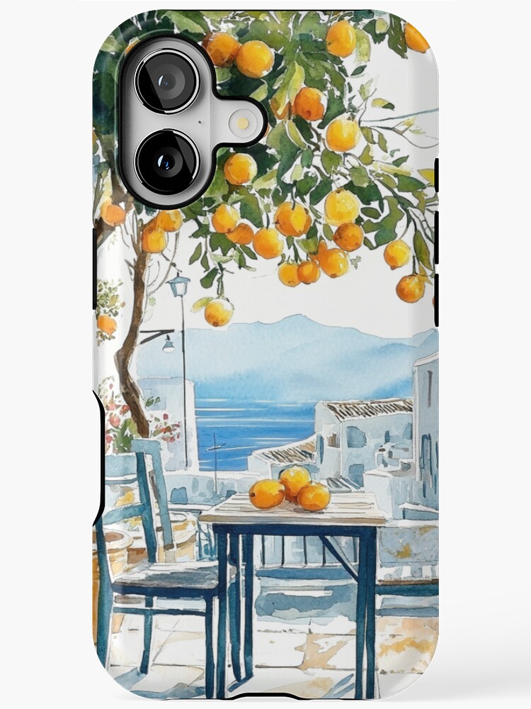 HurmerintaArt's tweet image. La dolce vita. Vintage and retro style art of a morning in Amalfi in Italy. Beautiful view from the house and patio towards the sea. Fresh oranges for each morning. 
#art #phonecases #artistmade 
redbubble.com/i/iphone-case/…