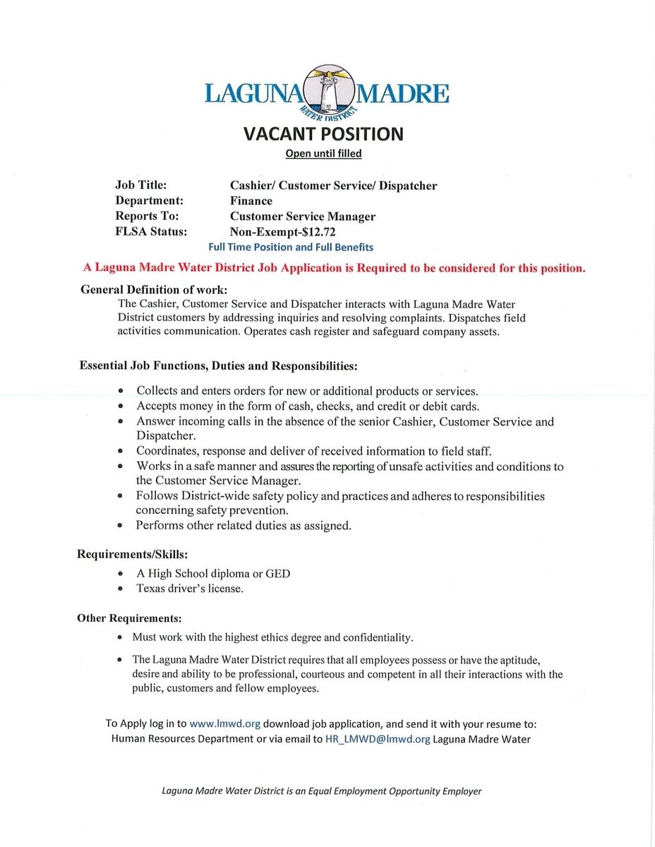 Laguna Madre Water District tweet media