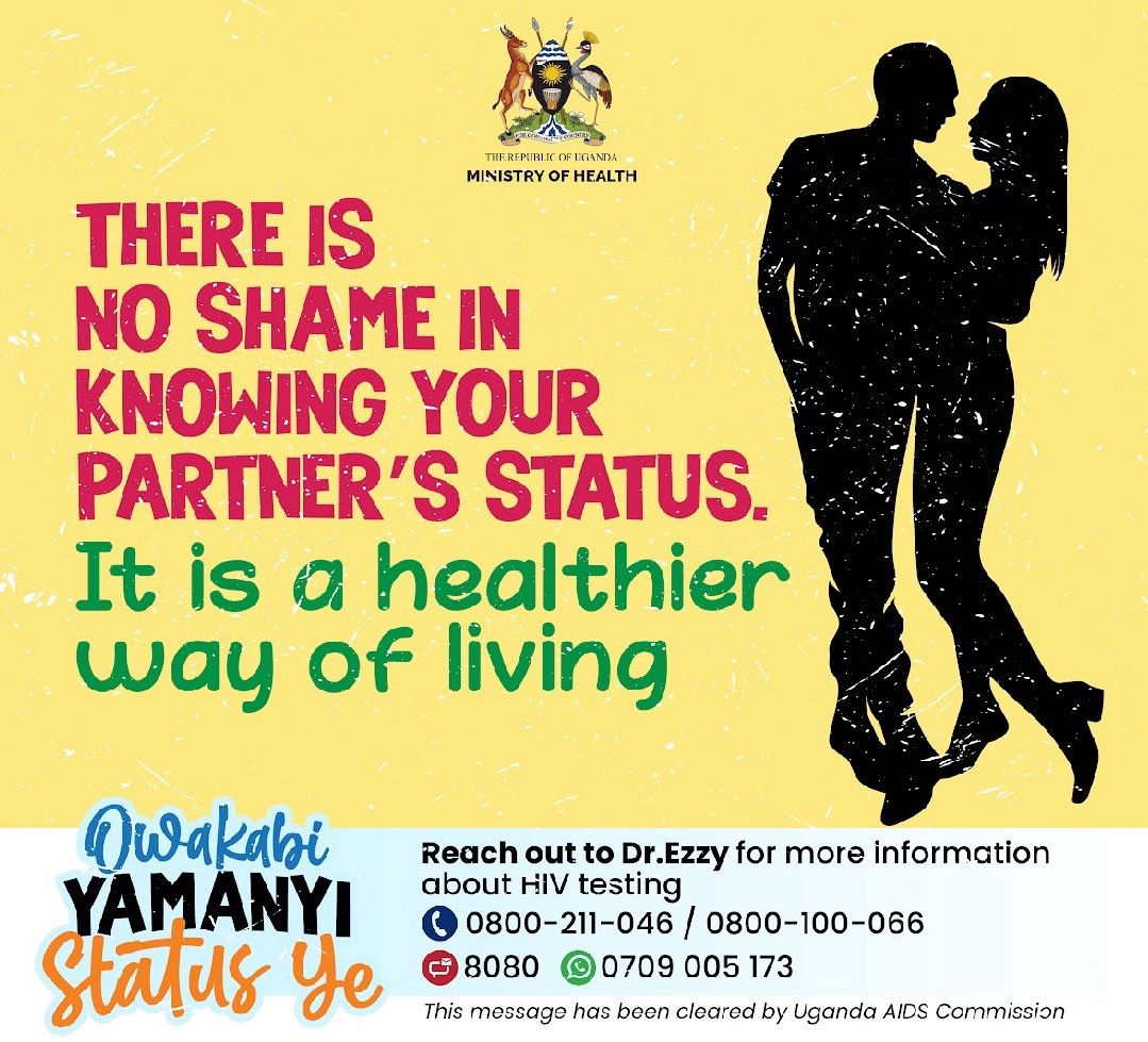 aidscommission's tweet photo. How was the long weekend? 
Were you responsible enough to test for HIV with your partner?

#EndAIDS2030Ug https://t.co/7AlbOYONkT