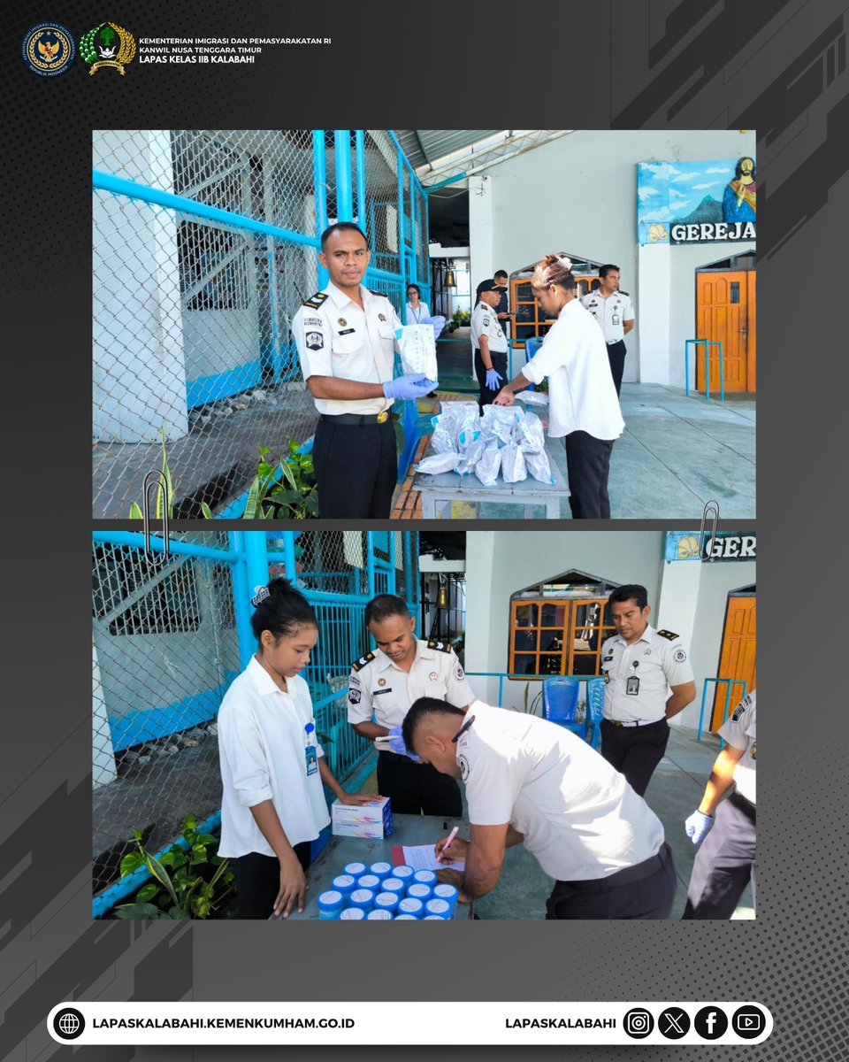 LapasKalabahi's tweet image. Komitmen Perangi Narkoba, Lapas Kalabahi Gelar Tes Urine bagi Pegawai dan Warga Binaan

Selengkapnya:
lapaskalabahi18.blogspot.com/2026/04/komitm…

#LapasKalabahi
#Kemenimipas
#AlwaysTheBest
~ KanwilDitjenpasNTT